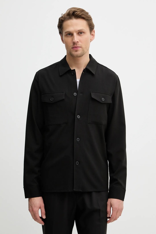 Lindbergh koszula klasyczny czarny 30.305044