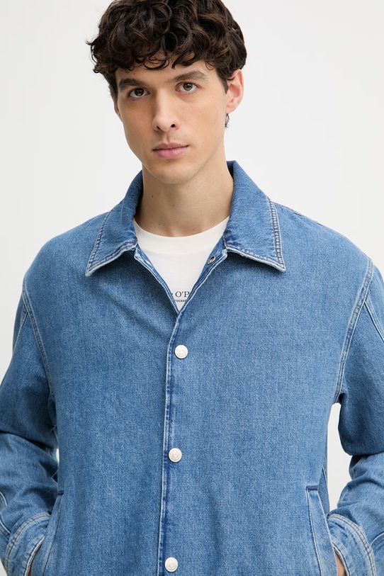 Marc O'Polo kurtka jeansowa męska niebieski 5000008047