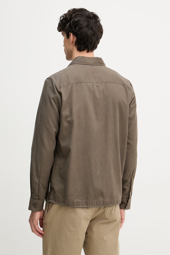 Odzież Marc O'Polo krótka kurtka męska z dodatkiem lnu 5000012764 zielony