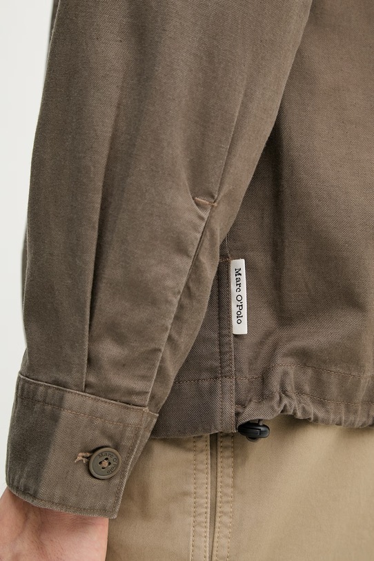 Marc O'Polo krótka kurtka męska z dodatkiem lnu 5000012764 zielony