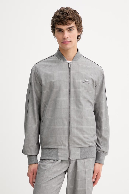 Iceberg kurtka bomber nieocieplane szary O010.5239