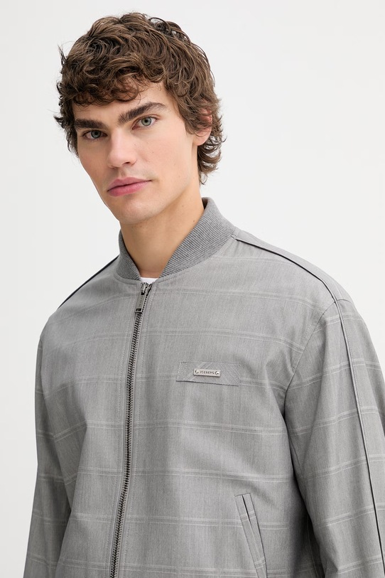 Iceberg kurtka bomber szary O010.5239
