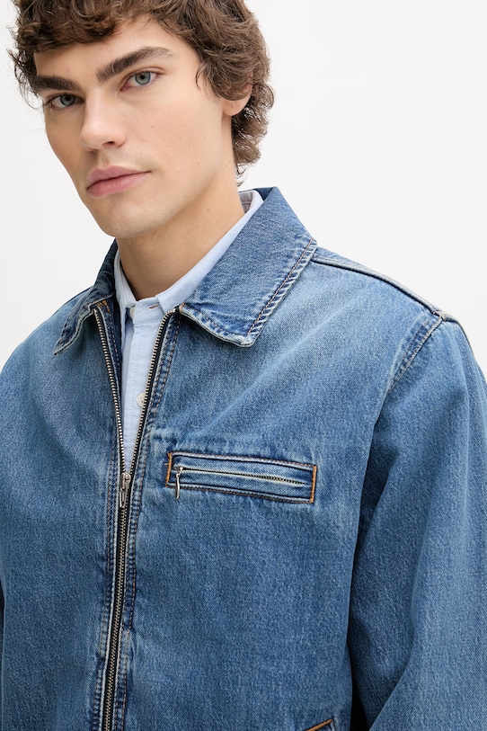 Levi's krótka kurtka męska jeansowa CRISTOBAL GARAGE niebieski 005BL.0002