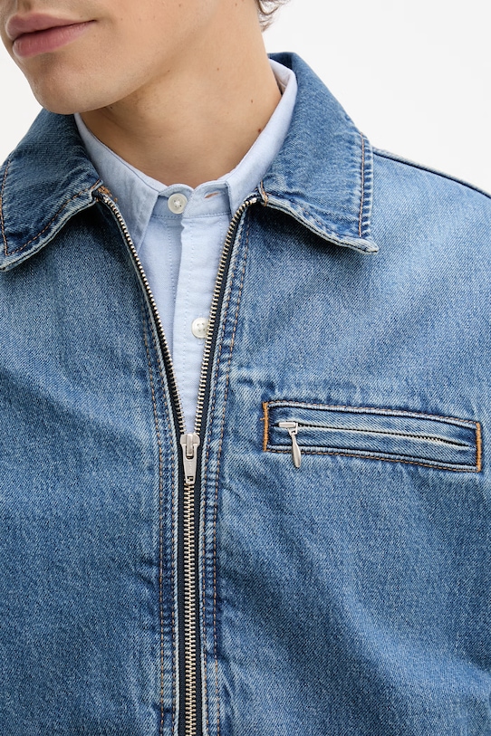 Levi's krótka kurtka męska jeansowa CRISTOBAL GARAGE 005BL.0002 niebieski