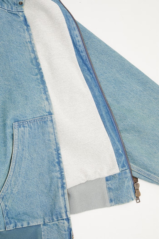 Vetements Workwear Denim kurtka przejściowa jeansowa męska ME76DJ061N1 niebieski