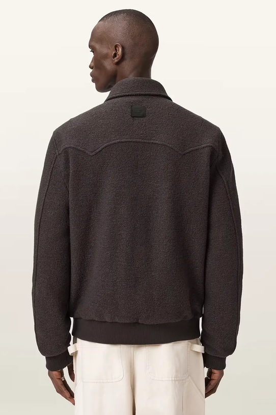 AllSaints bomberka męska wełniana ROYCE M013OE brązowy SS26