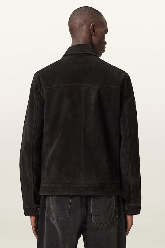 AllSaints kurtka skórzana NATES M002LE czarny SS26