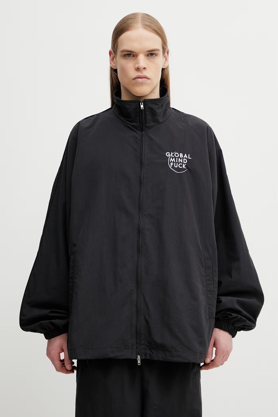 VETEMENTS kurtka Global MF bez kaptura czarny ME76GJ121B