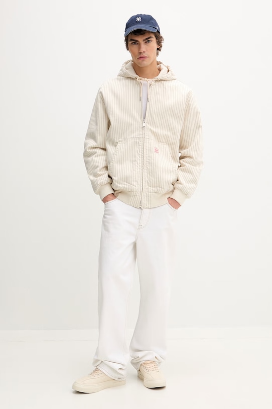 Levi's kratka jakna za muškarce od pamuka POTRERO DENIM x WORKWEAR A3222.0019 bež SS26