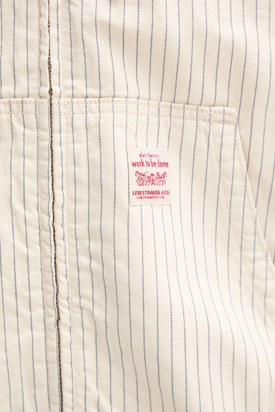 Levi's kratka jakna za muškarce od pamuka POTRERO DENIM x WORKWEAR A3222.0019 bež