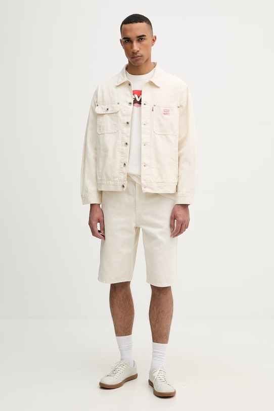 Levi's kurtka jeansowa męska bawełniana SUNRISE TRUCKER x WORKWEAR A4820.0026 beżowy SS26