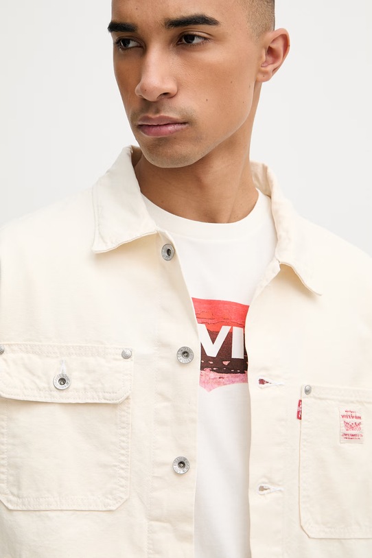 Levi's kurtka jeansowa męska bawełniana SUNRISE TRUCKER x WORKWEAR beżowy A4820.0026