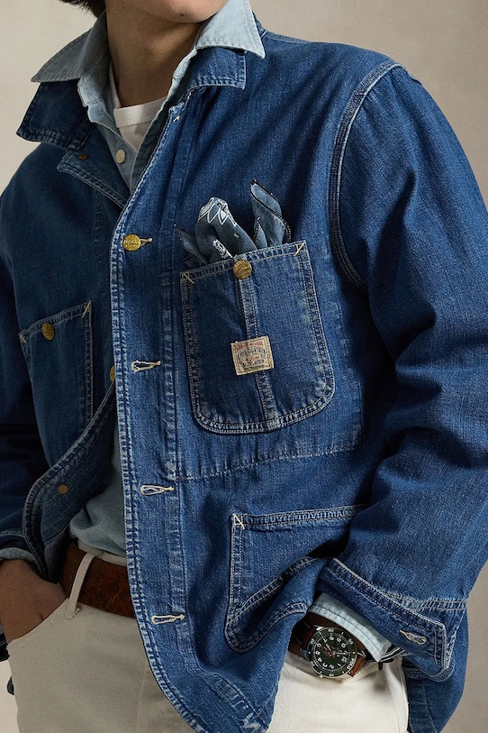 Polo Ralph Lauren Преходно яке мъжко денимно тъмносин 710P08160