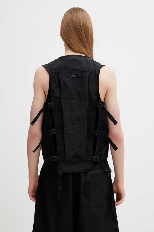 Y-3 bezrękawnik TACT UT VEST bez kaptura czarny KD3974