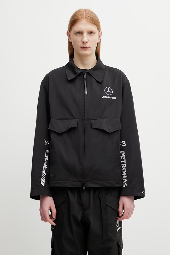 Y-3 x F1 WOLF JKT kurtka sportowa z bawełną męska czarny KR2375