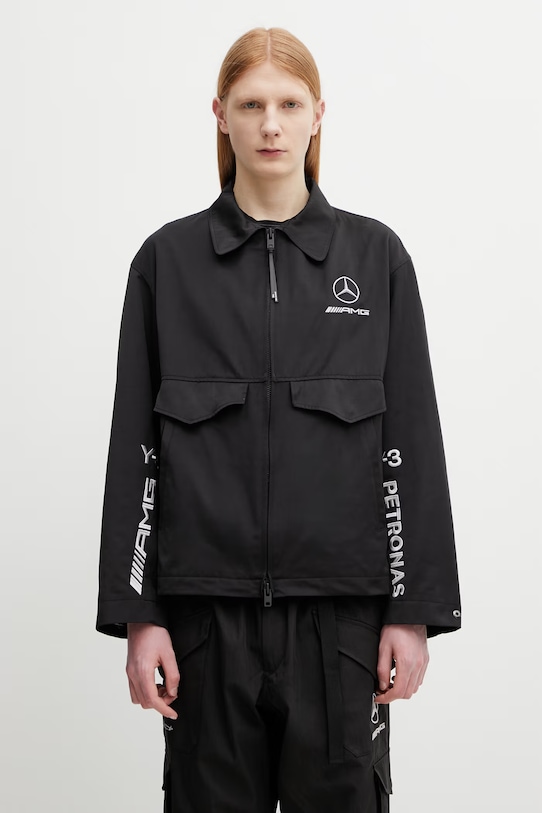 Y-3 x F1 WOLF JKT kurtka sportowa z bawełną męska czarny KR2375