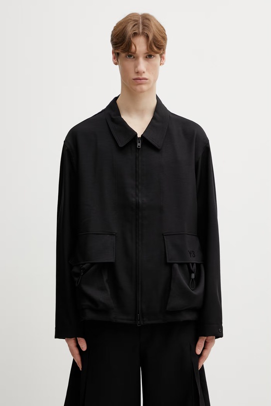 Y-3 bluza UNI SU BLOUSON gładkie czarny KS7648