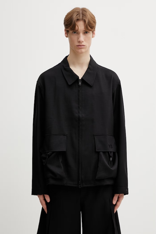 Y-3 bluza UNI SU BLOUSON gładkie czarny KS7648