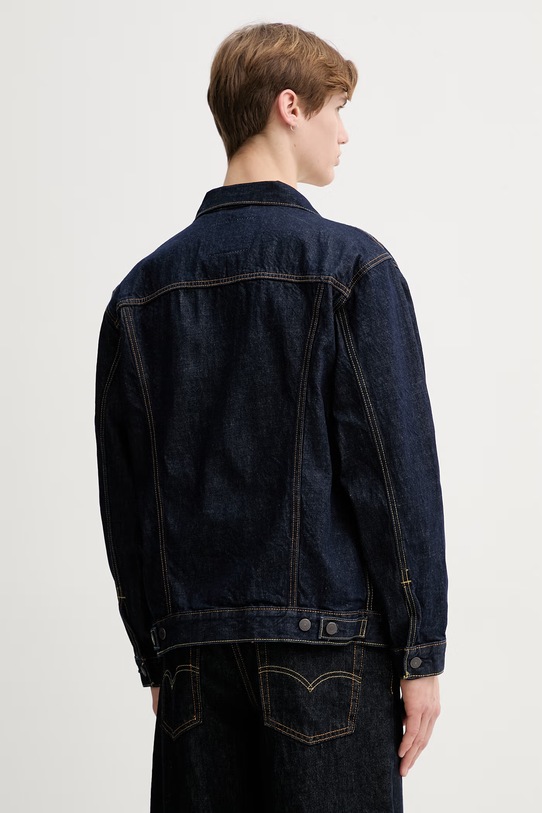 Odzież Levi's kurtka jeansowa RELAXED FIT A5782.0083 granatowy