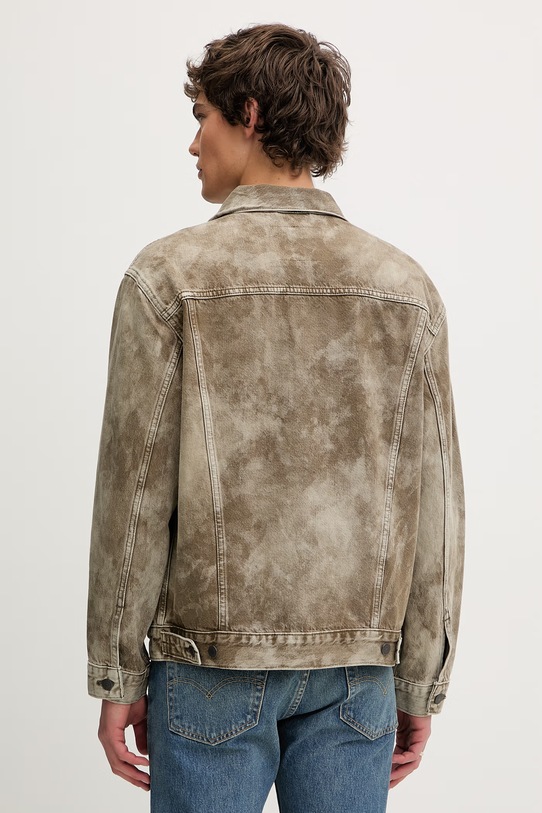 Odzież Levi's kurtka jeansowa RELAXED FIT A5782.0084 zielony