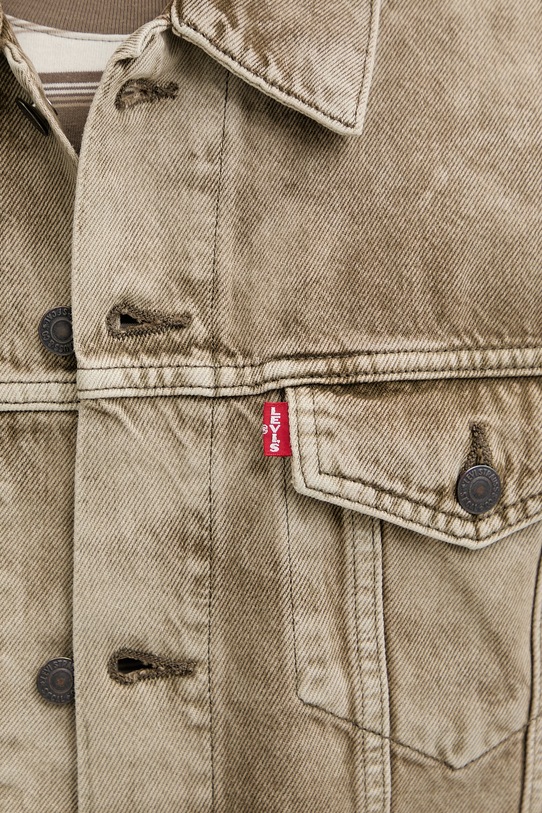 Levi's kurtka jeansowa RELAXED FIT A5782.0084 zielony