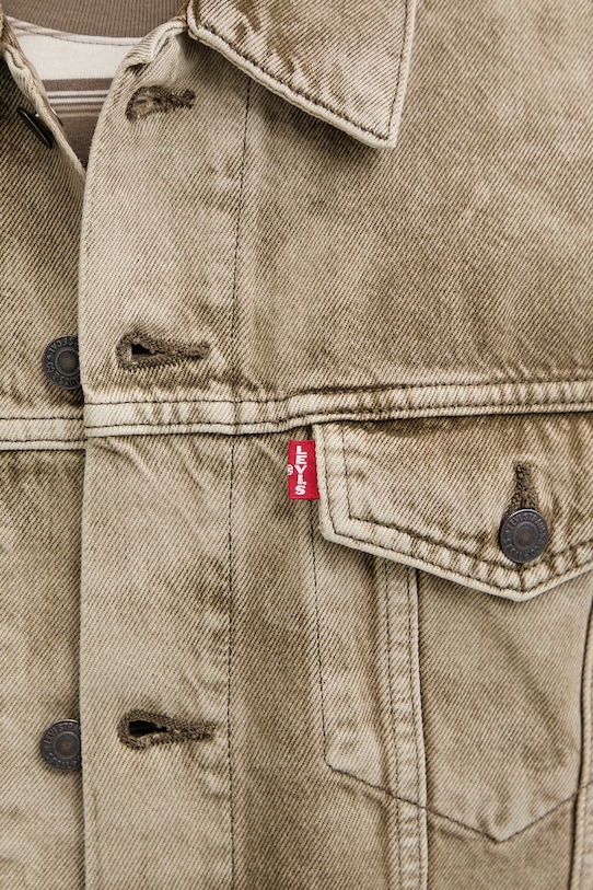 Levi's kurtka jeansowa RELAXED FIT A5782.0084 zielony