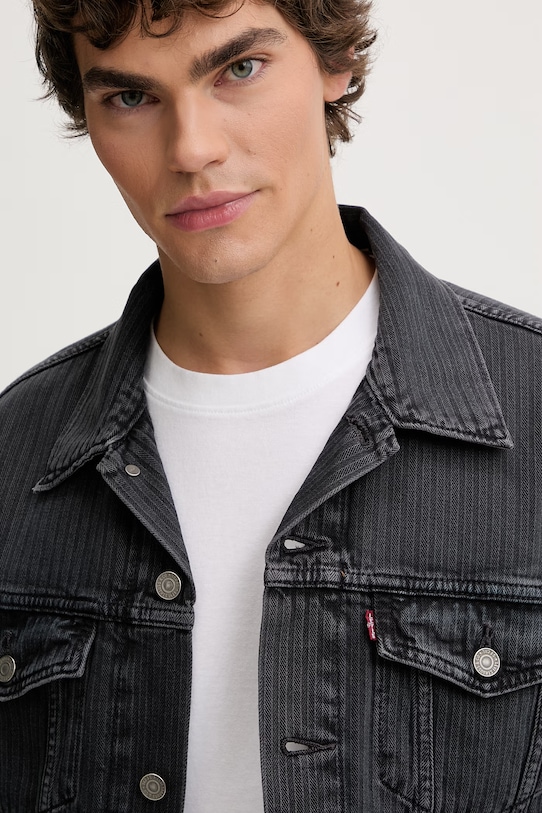 Levi's giacca di jeans RELAXED FIT nero A5782.0086