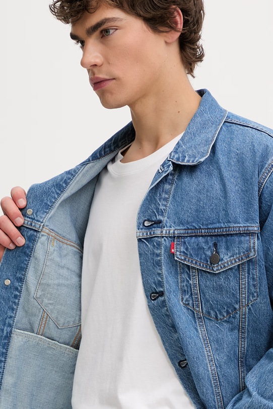 Levi's kurtka jeansowa RELAXED FIT A5782.0086 czarny