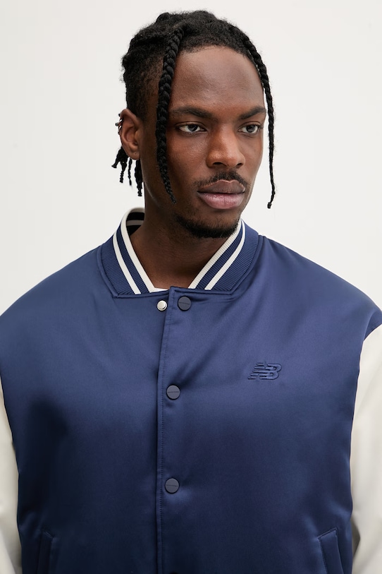 New Balance pánska bejzbalová bunda MJ6102R7TNV tmavomodrá