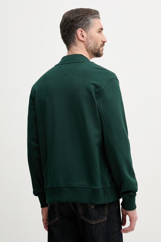 Odzież Tommy Hilfiger bomberka męska bawełniana MW0MW42470 zielony