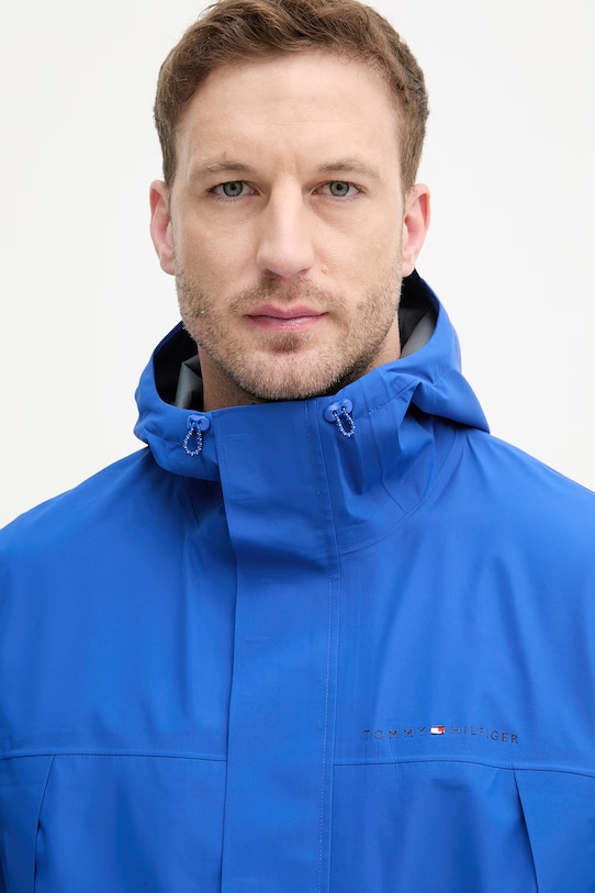 Tommy Hilfiger prechodná bunda pánska modrá MW0MW42501
