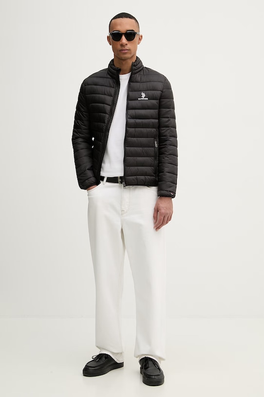 U.S. Polo Assn. kurtka męska LIGHTWEIGHT BOUND QUILTED MUP3905 czarny SS26