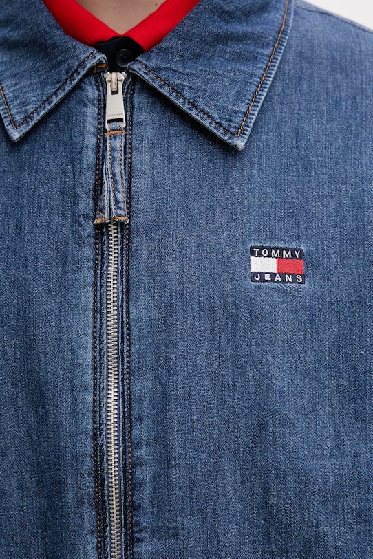 Tommy Jeans kurtka przejściowa męska jeansowa DM0DM22846 niebieski