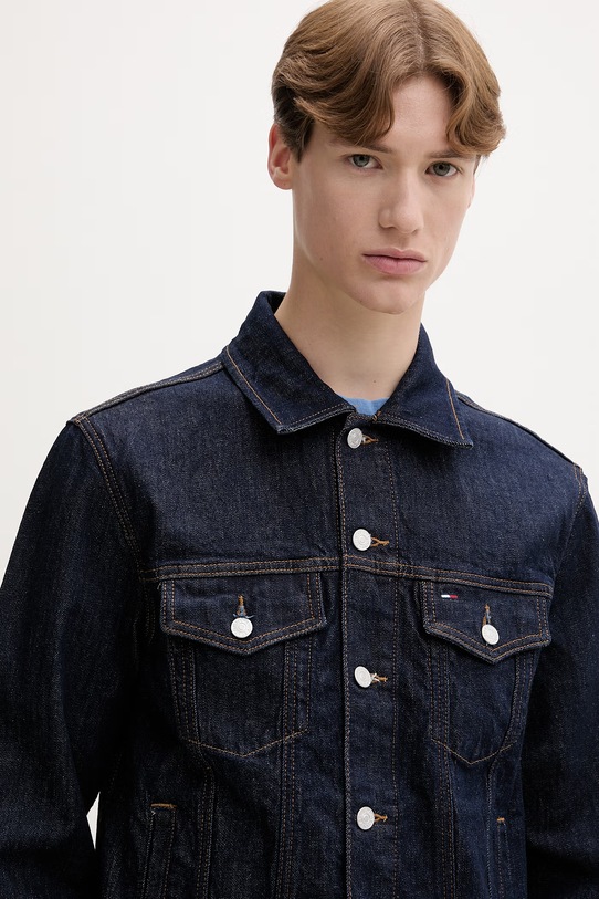 Tommy Jeans kurtka jeansowa męska jeansowa granatowy DM0DM22984