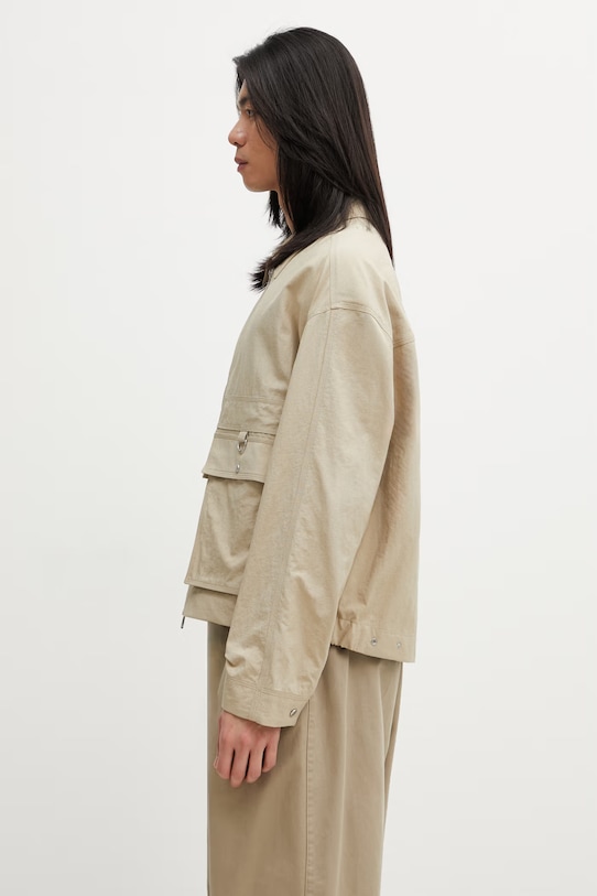 Maison Kitsuné kurtka męska QM02102WW9082 beżowy SS26