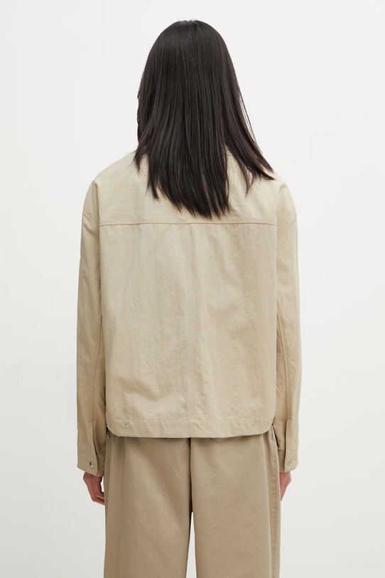 Odzież Maison Kitsuné kurtka męska QM02102WW9082 beżowy