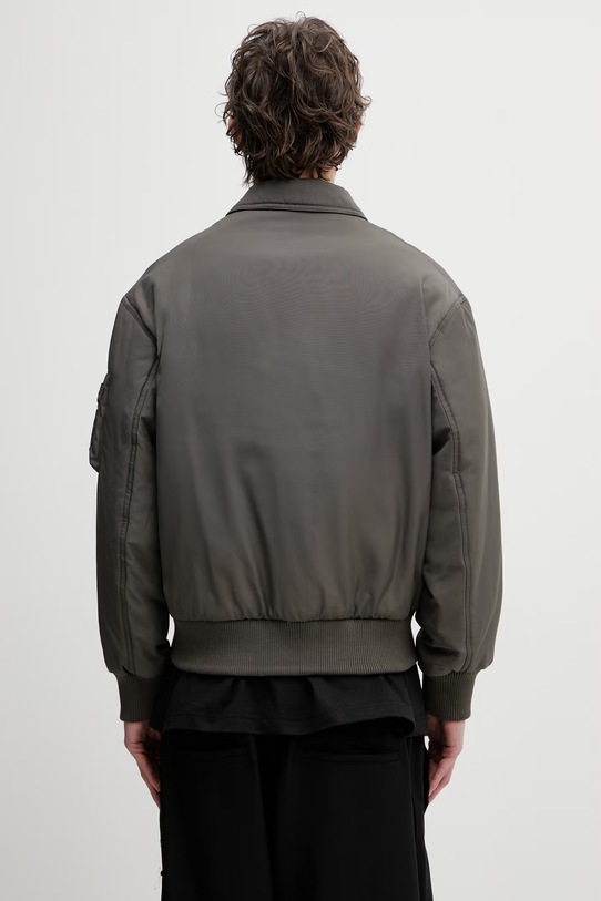 Odzież Maison Kitsuné Bomber kurtka męska QM02206WQ4079 zielony