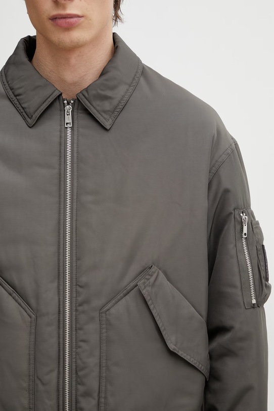 Maison Kitsuné Bomber kurtka męska QM02206WQ4079 zielony