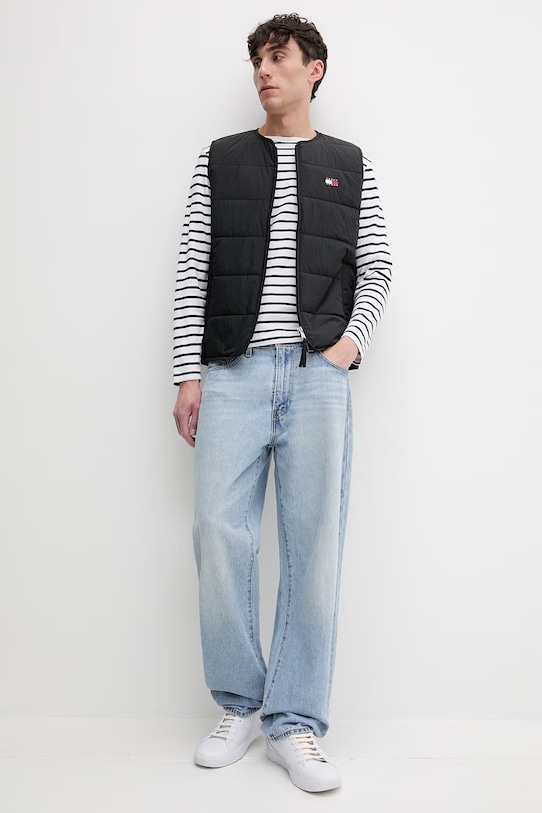 Tommy Jeans bezrękawnik męski DM0DM23069 czarny SS26