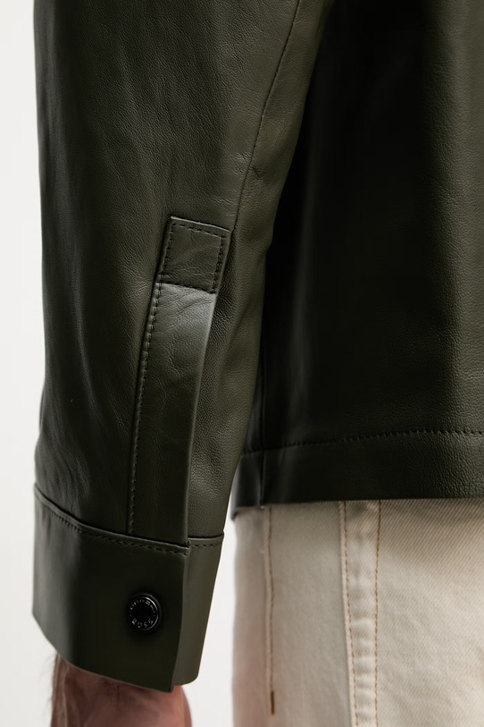 BOSS Green коротка куртка чоловіча шкіряна BOSS X PORSCHE 50560422