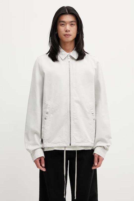 Rick Owens DRKSHDW krótka kurtka bawełniana damska beżowy DU01F4783.CVS