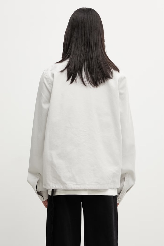 Odzież Rick Owens DRKSHDW krótka kurtka bawełniana damska DU01F4783.CVS beżowy