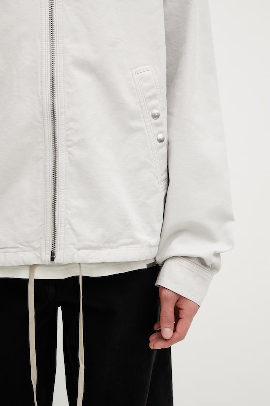 Rick Owens DRKSHDW krótka kurtka bawełniana damska beżowy DU01F4783.CVS