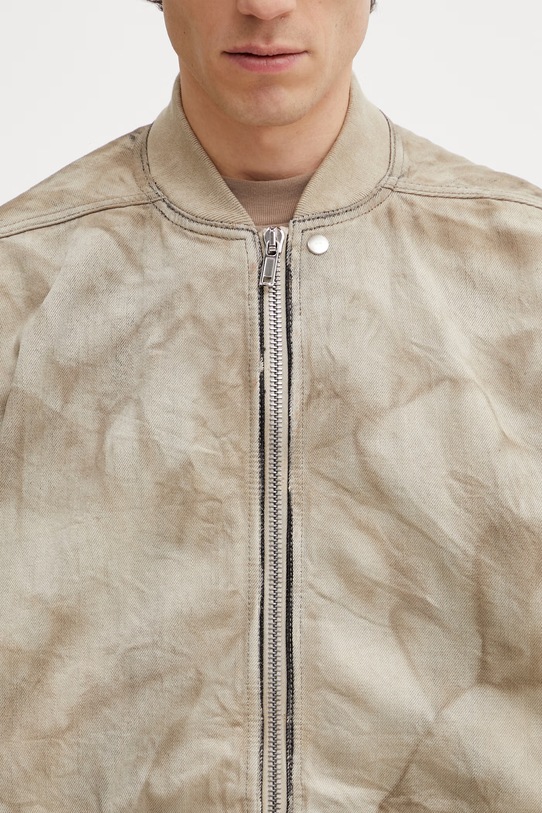 Rick Owens DRKSHDW Jumbo Flight bomberka bawełniana męska brązowy DU01F4776.DST