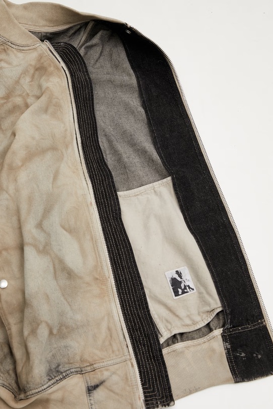 Rick Owens DRKSHDW Jumbo Flight bomberka bawełniana męska DU01F4776.DST brązowy