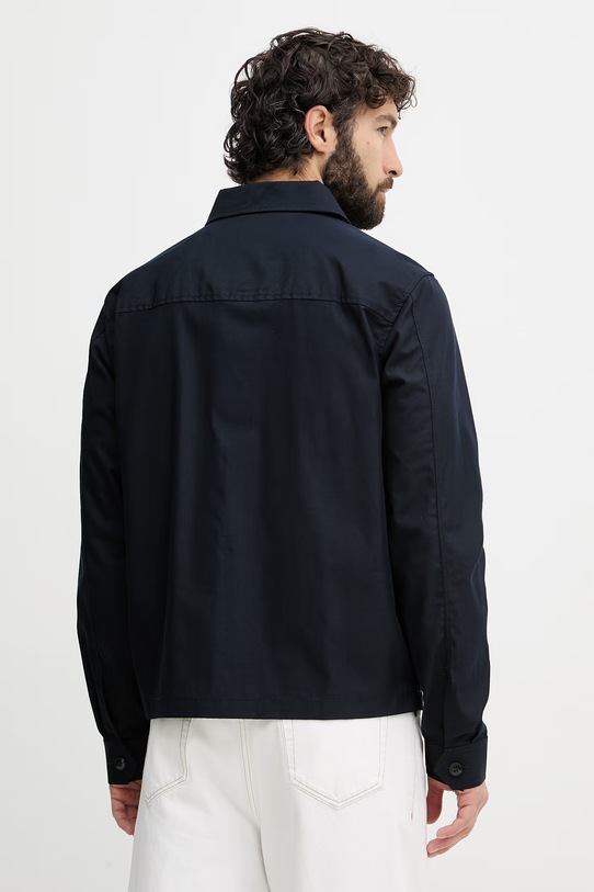 Oblečení Tommy Hilfiger přechodová bunda pánská s bavlnou MW0MW38712 námořnická modř