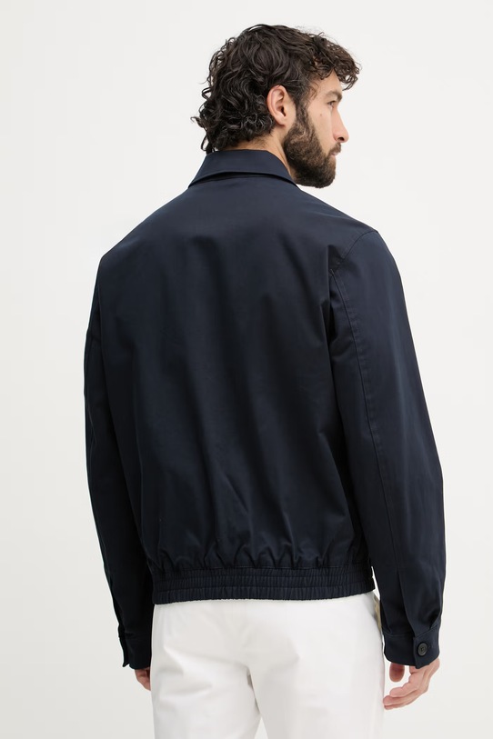 Odjeća BOSS kratka jakna za muškarce od pamuka s elastanom Carinho 50563156 mornarsko plava
