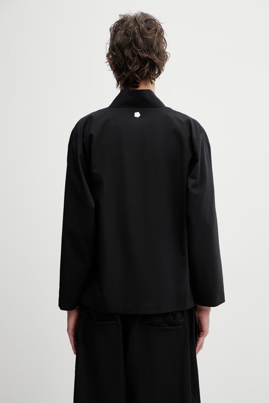 Odzież Kenzo Jacket marynarka z dodatkiem wełny damska FF55UV1409RU czarny