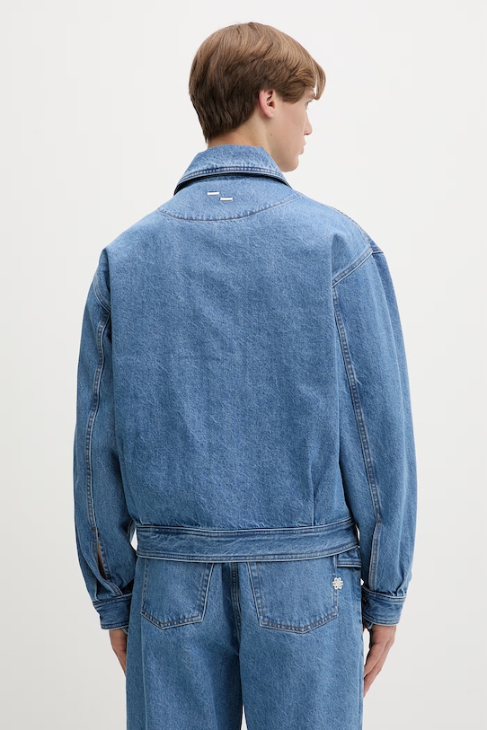 Îmbrăcăminte Filling Pieces geacă de blugi pentru bărbați din denim Washed 422560501260.154 albastru