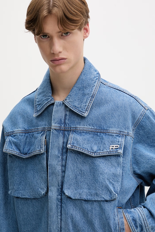 Filling Pieces geacă de blugi pentru bărbați din denim Washed albastru 422560501260.154